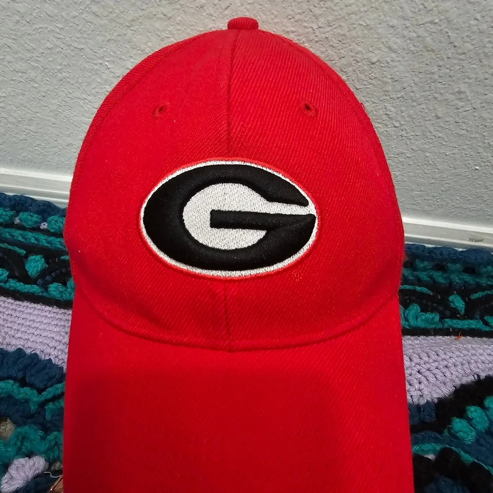 Nike Team Georgia Bulldogs Fitted Hat Red Size 7 UGA NCAA Cap